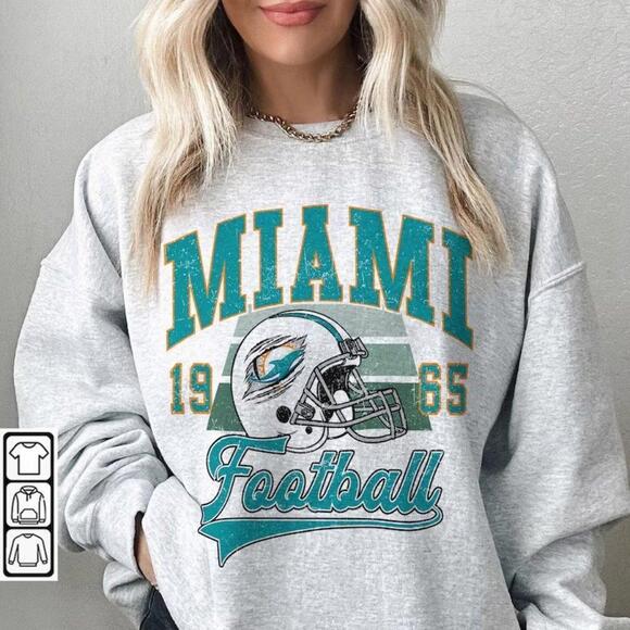 Other - Miami Dolphins Football Sweatshirt, Tua Tagovailoa Retro Fooball American